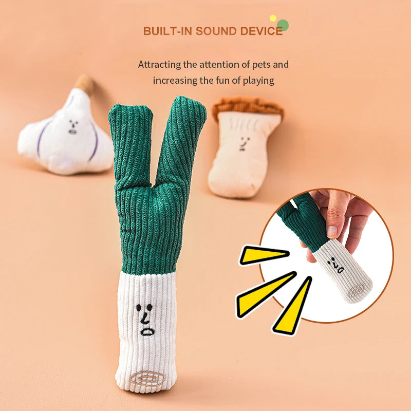 Plush Squeaky Dog Toy (Vegetable Series)