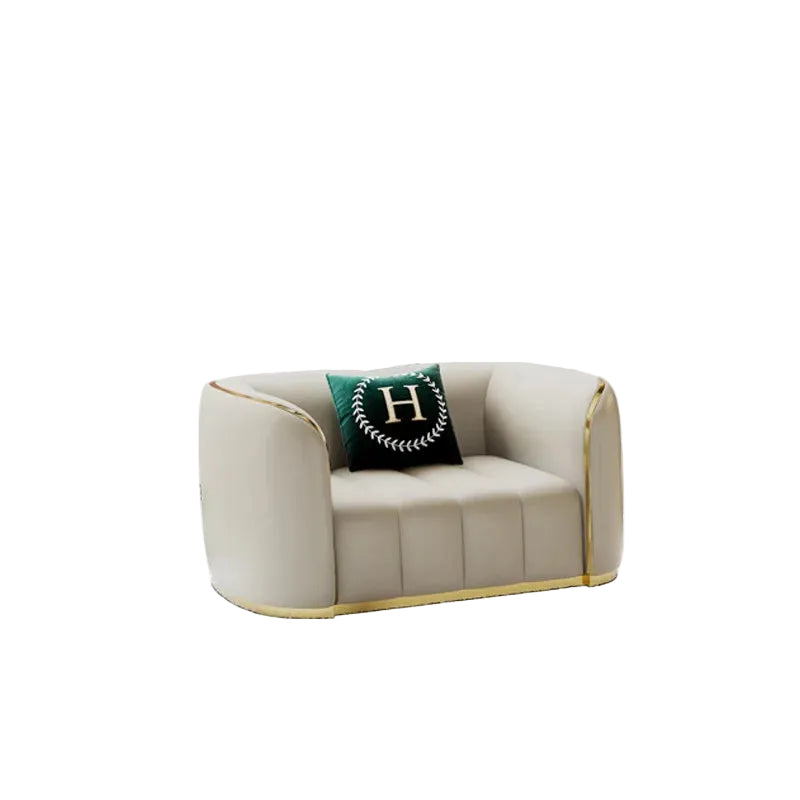 Furniture sofa Italian light luxury leather sofa small apartment living room home high-end designer straight row