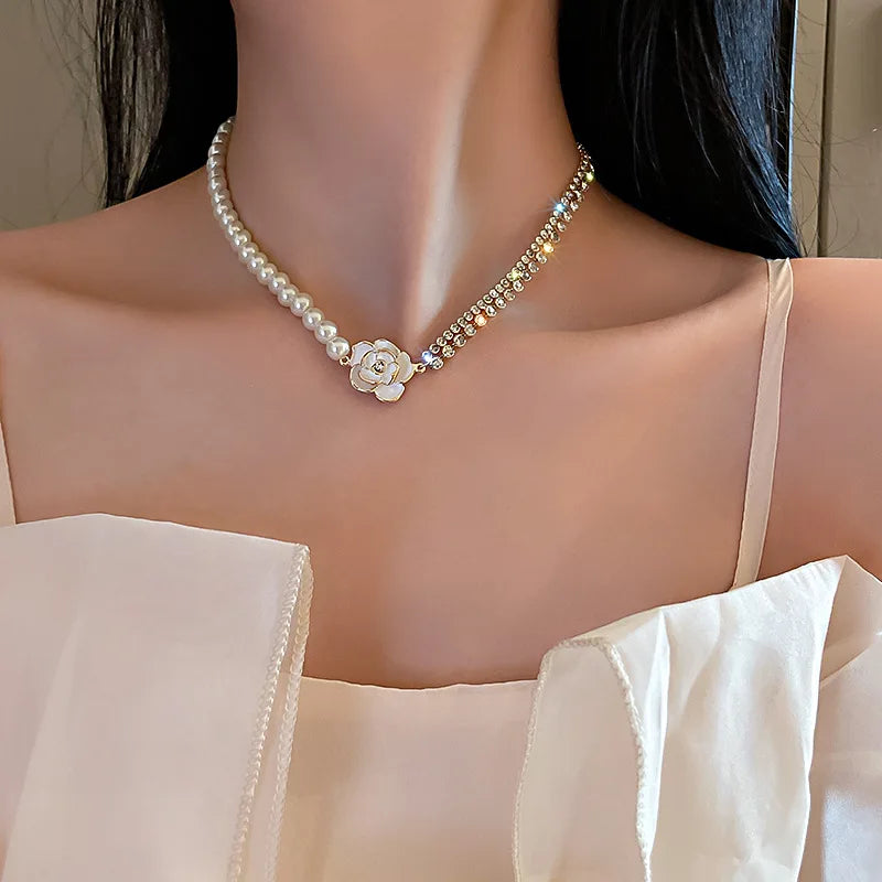 Pearl Beads Choker Necklace