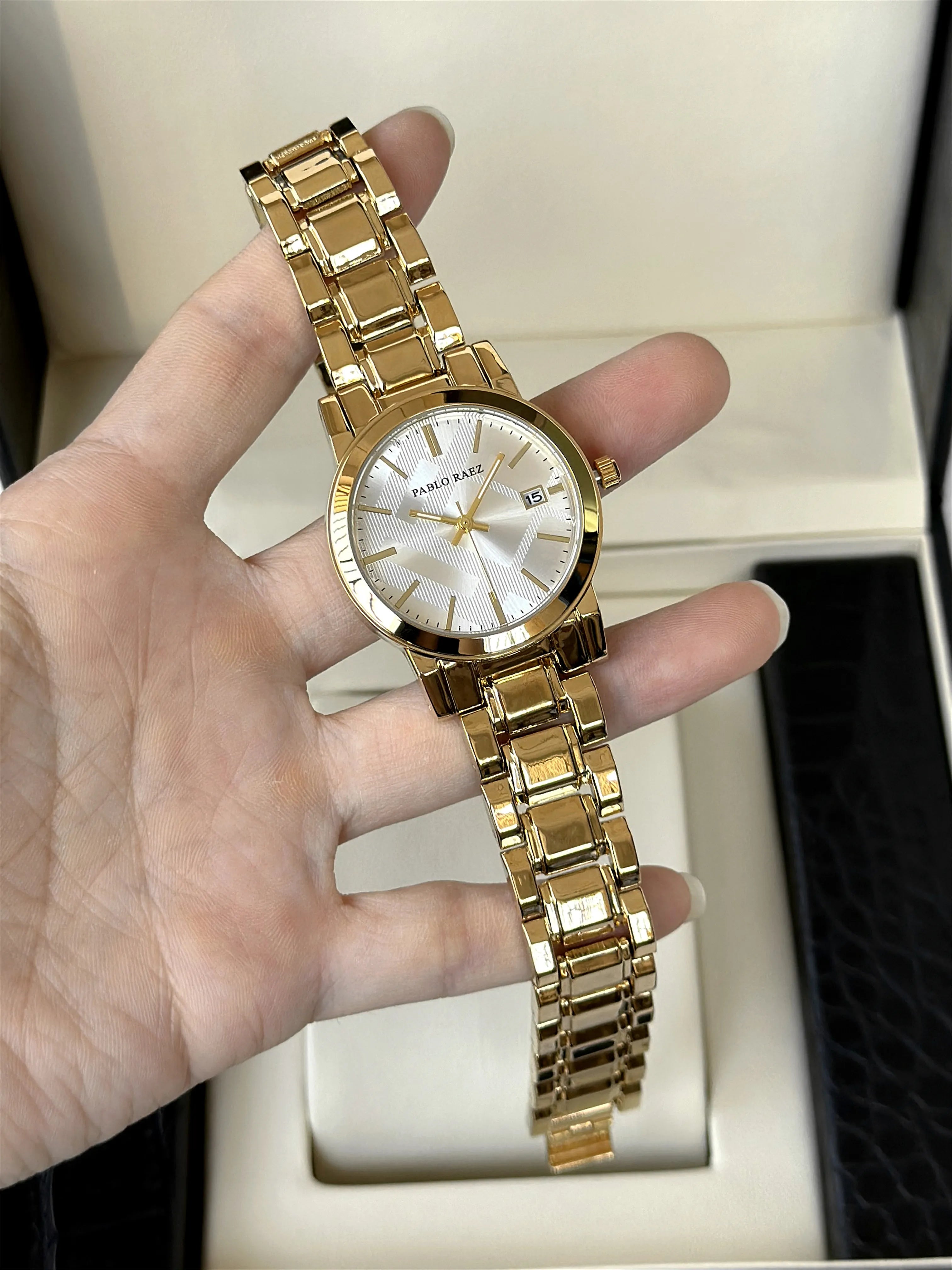 Luxury Women Watches Fashion Gold Stainless Stain Steel Ladies Watch With Date Waterproof Quarzt Wristwatch Romatic  Girl Gift