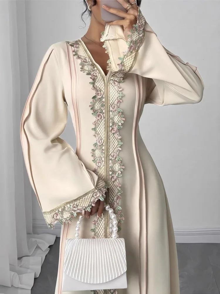 African Dresses For Women Elegant Spring Autumn Long Sleeve Dashiki Maxi Dress Ladies Traditional African Clothing Fairy Dreaes