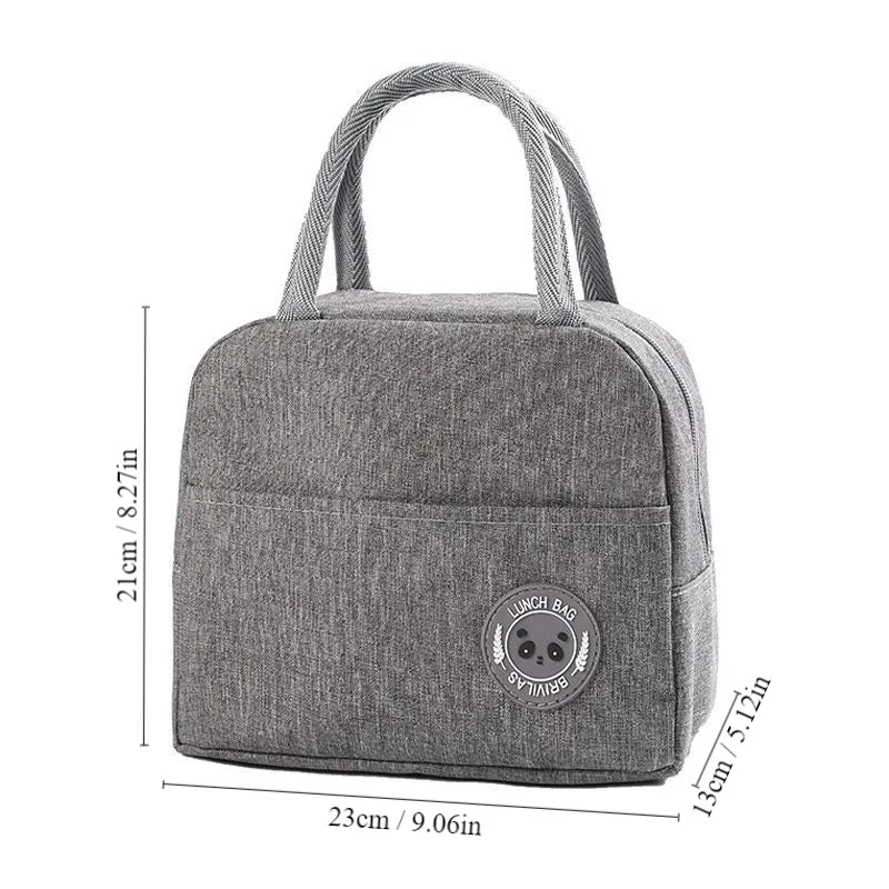 Insulated Bento Lunch Bag – Aluminum Foil Thermal Meal Tote for Students