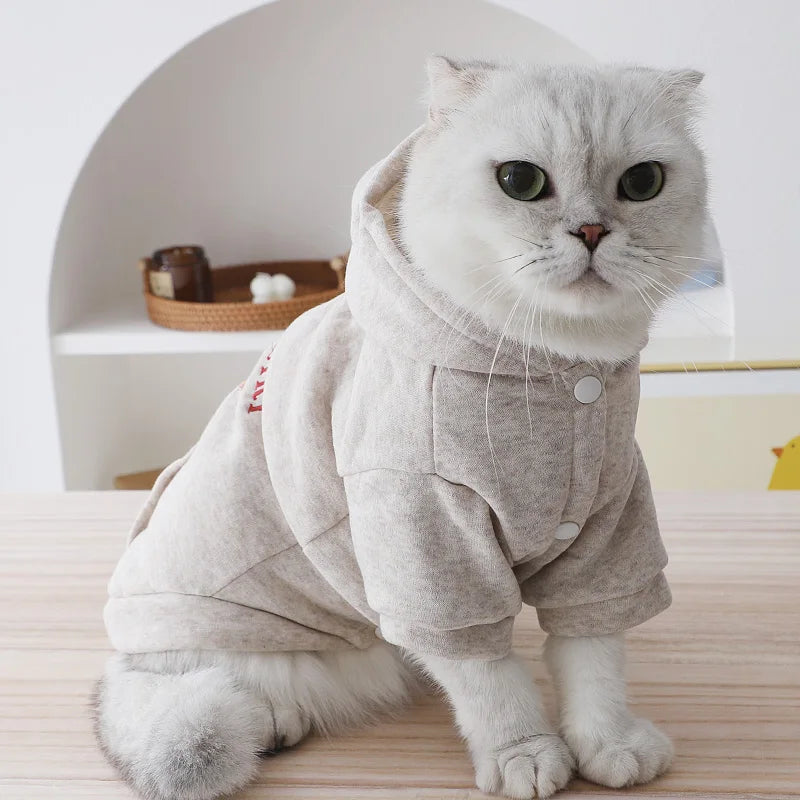 High Aesthetic Pet Hoodie – Winter Warm