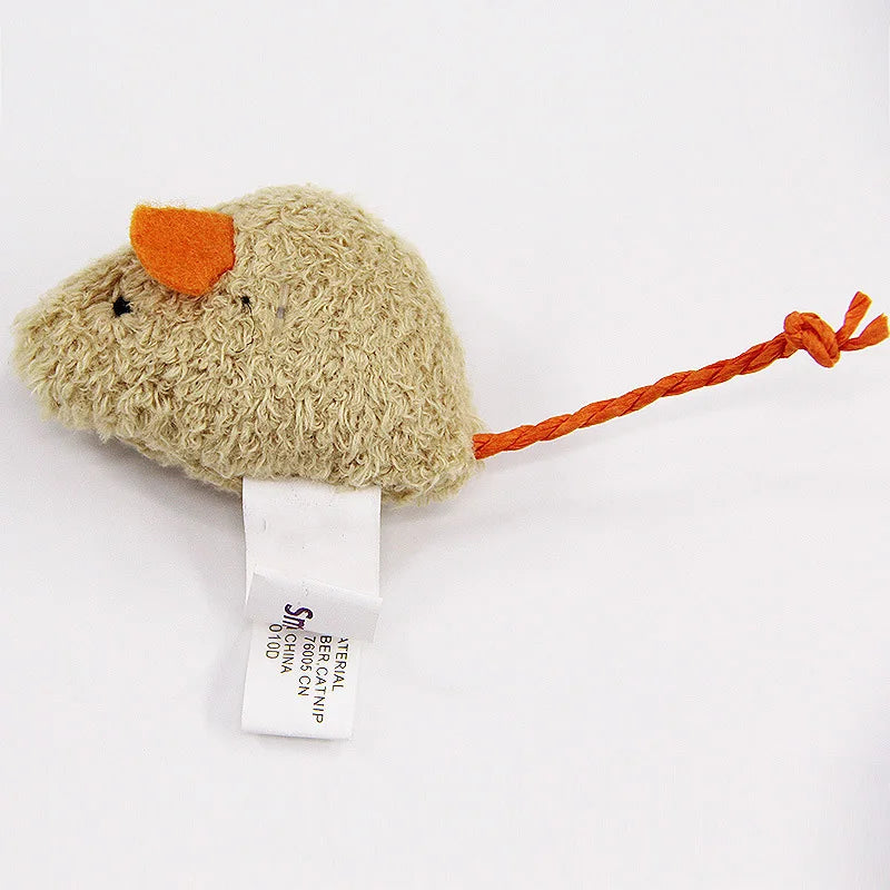 3pcs Plush Mouse Cat Toy Set