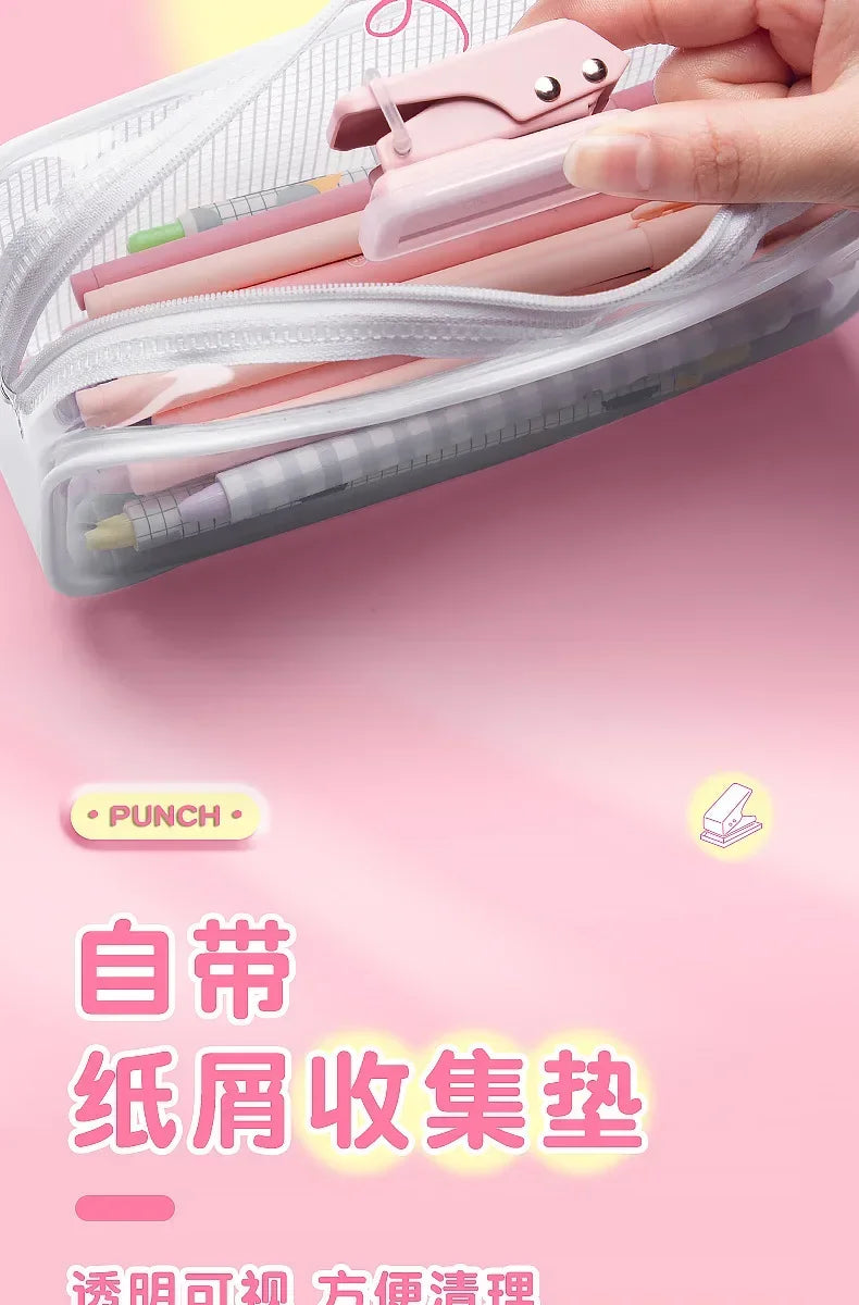 Single Hole Mini Paper Punch – Portable & Cute