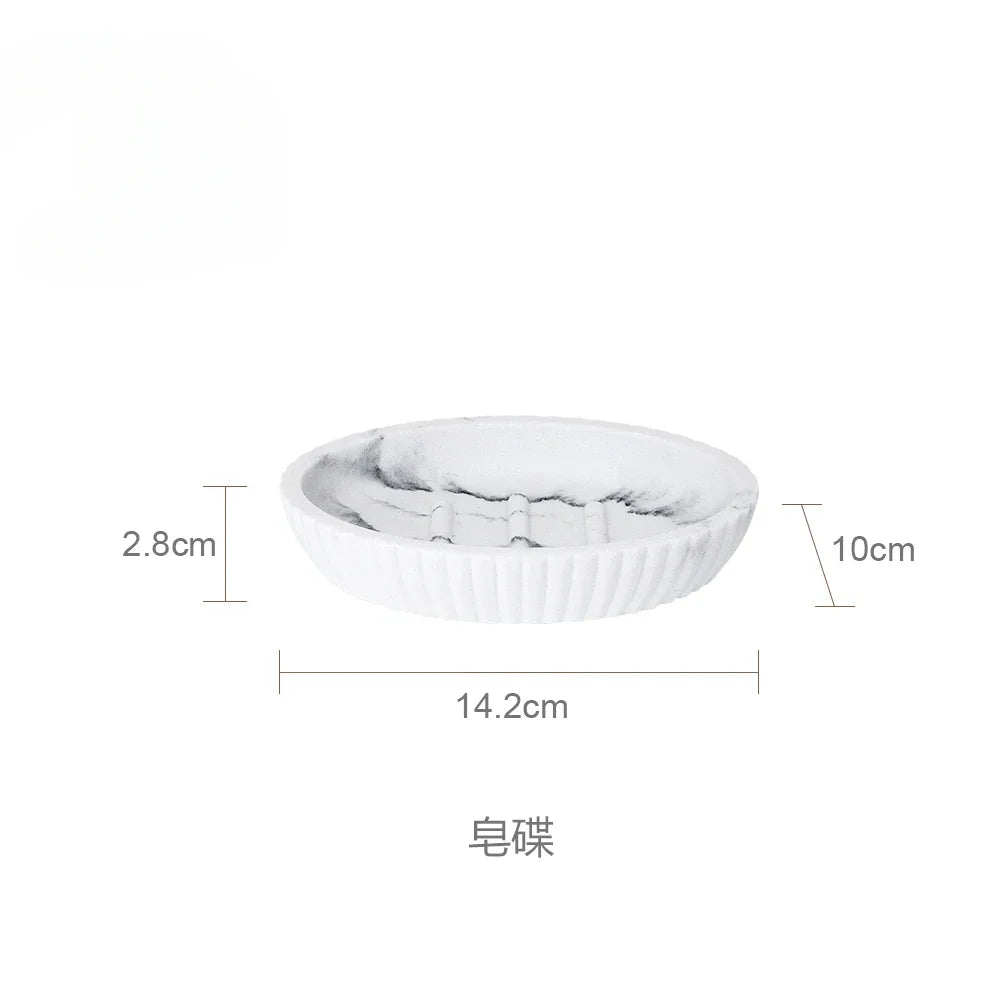Sandstone Bathroom Gargle Cup & Tray – 1pc