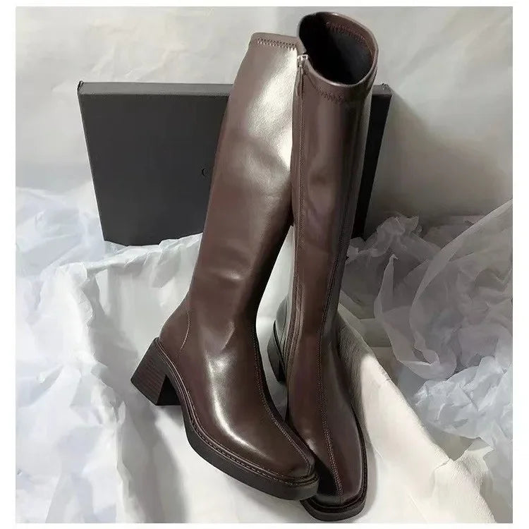Vintage Knee High Heel Boots