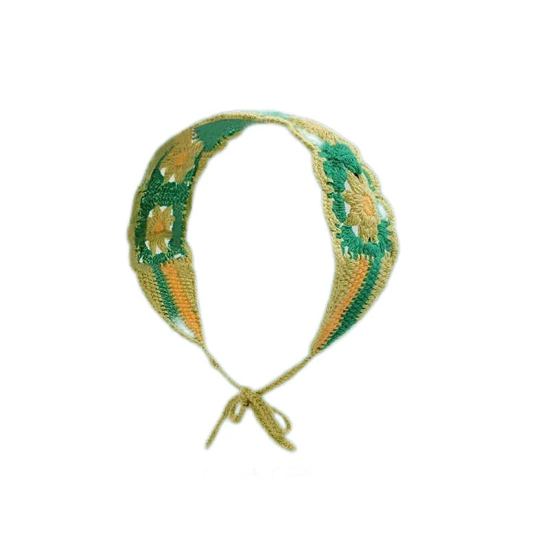 Small Strawberry Headband Crochet Sweet Cute Hair Band Women Scarf Headbands Bandanas Wide Elastic Hairbands Fashion Accessories