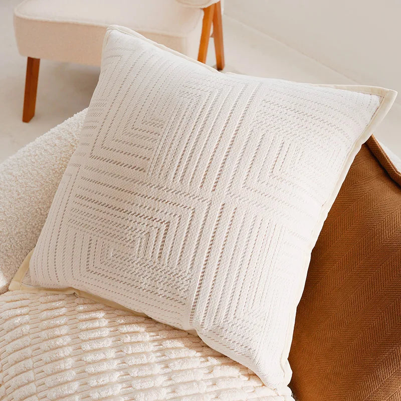 French Antique Nordic Brown Luxury Pillow Covers For Sofa Bed Cushion Elegant Home Decor High-End Soft Vintage Style