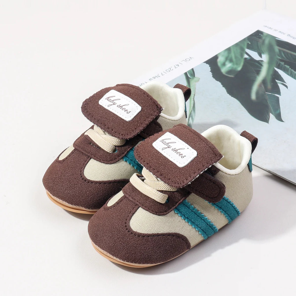 Baby Spring & Autumn Casual Walking Shoes – Retro Anti-Slip Sneakers for Boys & Girls