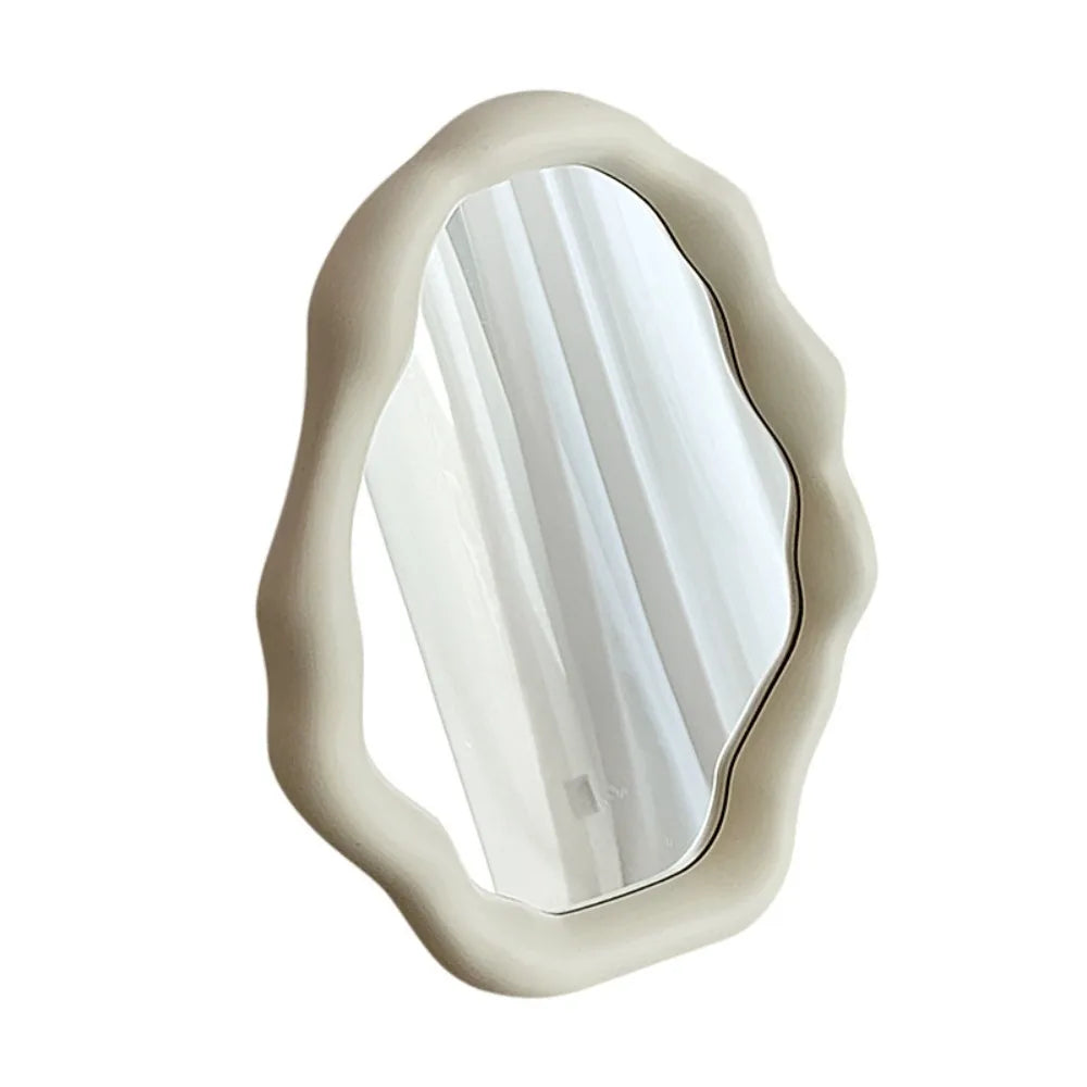 Cream Style Cloud-Shaped Makeup Mirror – 1pc