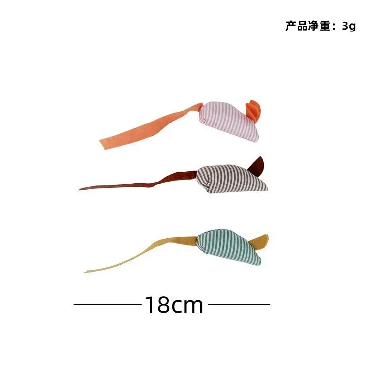 Catnip Rattle Mouse Toys – Multi Pack