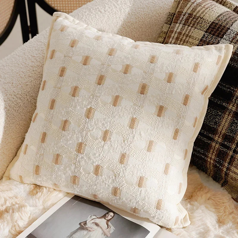 30X50/45X45CM Brown Throw Pillow Cover French Light Luxury Forest Stamping Waist Cushion Cover Decor Home Decorative Pillowcase